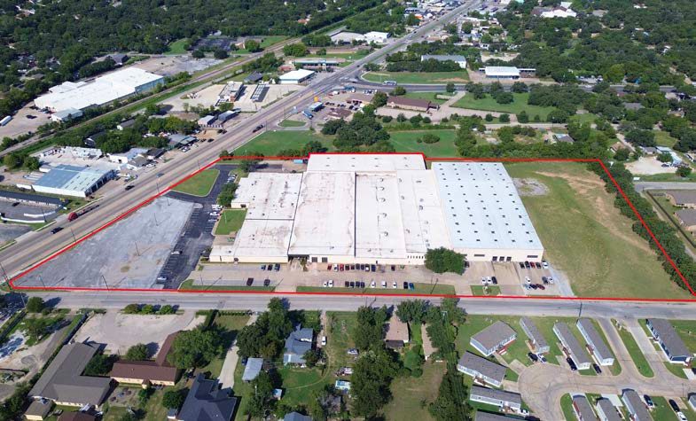 4301 Mansfield Highway aerial exterior with property line